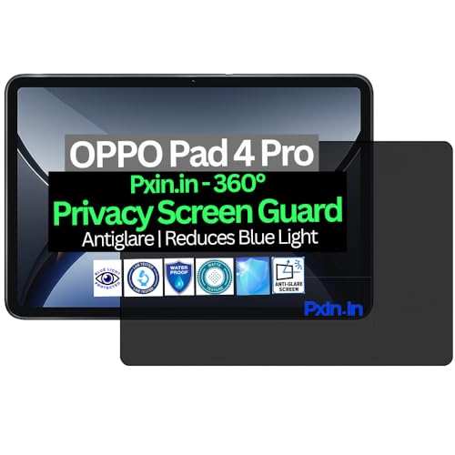 Image of Pxin Tablet Privacy Guard compatible with OPPO Pad 4 Pro | Screen protector | Anti-Glare | Blue light filter | 360 degree Anti Spy | Eye Protection