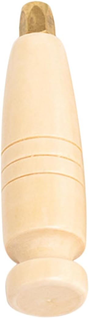 HAPINARY 2pcs Leather Sewing Awl Handle Replacement for Leather Crafts Awl Comfortable Wood Handle for Extended Use