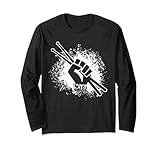 Photo Gallery drummer gift drumming drums pugno drum sticks rock musician maglia a manica Photo Gallery drummer gift drumming drums pugno drum sticks rock musician maglia a manica
