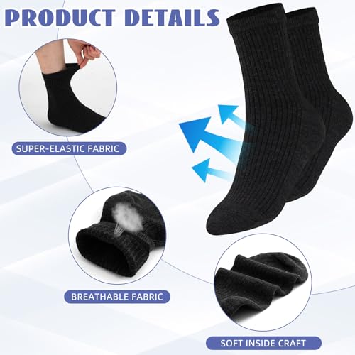 Winter Thermal Socks Bulk for Homeless Donations Moisture Wicking Crew Socks for Unisex Adult Men3