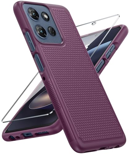Image of FNTCASE for Moto G 2026 /2025 Case: Moto G Play 2026 /Moto G Power 2025 Case Dual Layer Military Protective Heavy Duty Cell Phone Cover with Screen Protector Shockproof Rugged Non Slip Textured