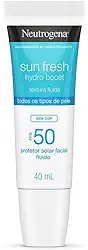 Protetor Solar Facial Neutrogena Sun Fresh Hydro Boost Sem Cor FPS 50 40mL