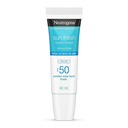 Protetor Solar Facial Neutrogena Sun Fresh Hydro Boost Sem Cor FPS 50 40mL