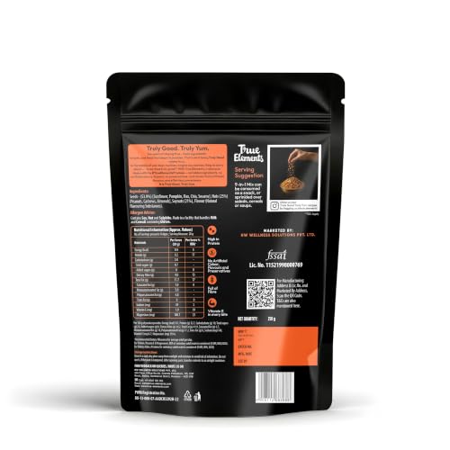 Image of True Elements 9 in 1 Snack Mix 250g - Nuts and Seeds Mix | Mix Seeds for Eating | Diet Snacks | Protein Rich Food