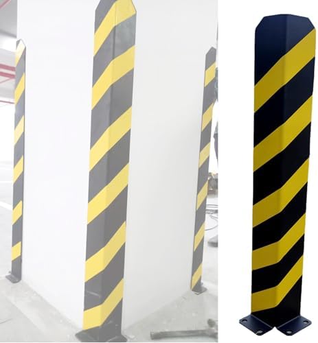 Stainless Steel Pallet Rack Post Protectors - 90° Corner Guards for Wall Protection, Durable Rounded Safety Protectors for Enhanced Safety and Stability
