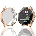 Haojavo Compatible with Garmin Vivoactive 3 [Music] Screen Protector Case, Soft Plated TPU Scratch-Proof Full Protective Protector Cover for Garmin Vivoactive 3 Music Smartwatch Accessories Rosegold
