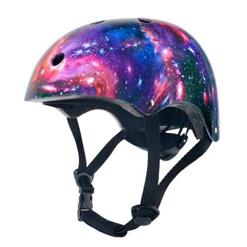Casque de vélo pour Enfants - Ajustement Individuel - pour Filles et garçons - pour Roller, Patins à roulettes, Skateboard, vélo, Trottinette (Mittlere...