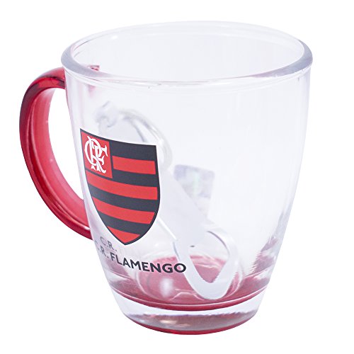 Jg Com Uma Caneca De Vidro E Um Abridor De Garrafas 370ml - Flamengo