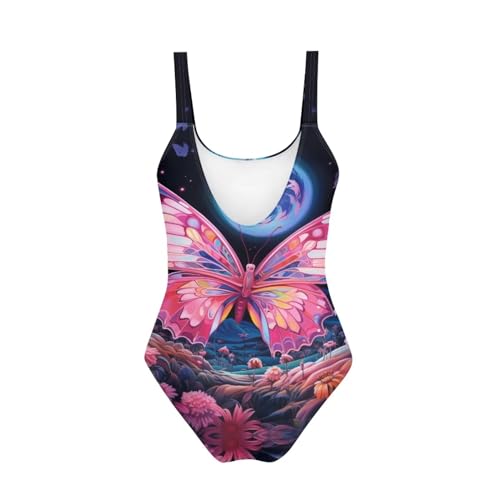 Image of YEXIATODO Kids One Piece Swimsuit for Teen Girls Womens Bathing Suit High Waist Bikini Set Girls Swimsuit for 7-18 Years Old