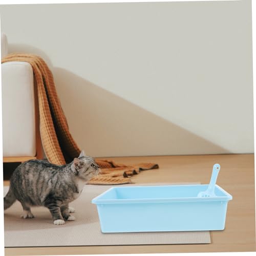 BESPORTBLE 1 Conjunto De Caixa De Areia Para Gatos Colher De Areia Para Gatos Caixas De Areia Para G