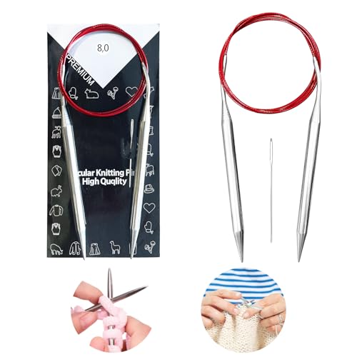 8 mm Circular Knitting Needles US11 |40 inches/100...