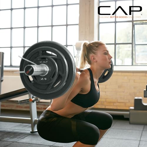 Image of CAP Barbell 2-Inch Olympic Cast Iron Plate Weight Set | 75-285 lbs | Multiple Options