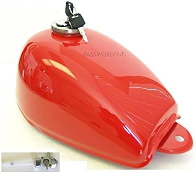 Replacement Aftermarket Red Metal Monkey Fuel Gas Tank for Z50 Z50R with Cap, Keys, and Petcock