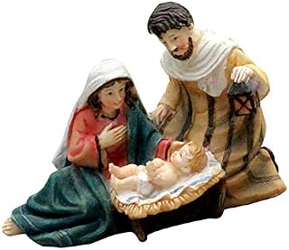 Nativity Birth of Jesus Christ Figures Set Christmas Crib Decorations,Nativity Scene Figures Christmas and Decoration,Delightful Amazing Resin Home Decoration Gift