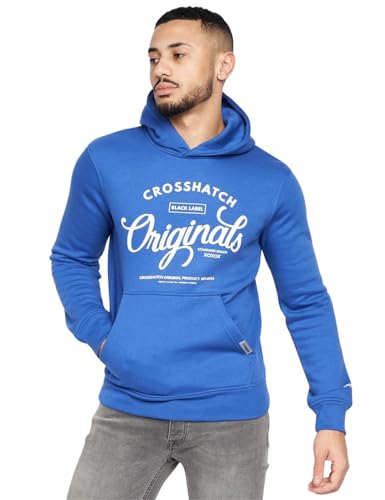Crosshatch 2 Pack Hoodie Sweatshirt Designer Branded Hoody Fleece Gift Present Top by Jeanbase Black/Blue S - Image 5