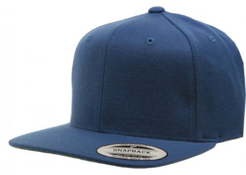 Original Yupoong Pro-style Wool Blend Snapback Blank Hat Baseball Cap 6098m - Navy