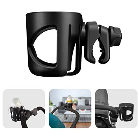 Pram Cup Holder Buggy Stroller Cup Holder - Stroller Stroller Accessories, Universal Pram Cup Holder - Baby Bottle Holder Organizer for Buggy Hook Bottle Holder - Wheelchair Cup Holder Cover