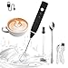 Produktbild BUYGOO Elektrischer Milchaufschäumer Stab - USB Wiederaufladbar Edelstahl Milchaufschäumer mit Doppeltem Quirl, 2 in 1 Milchschäumer Elektrisch für Kaffee/Latte/Cappuccino, Eier Schlagen