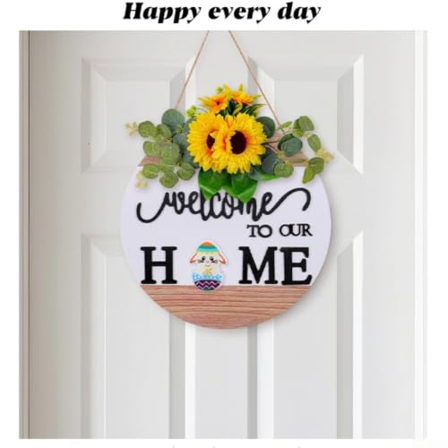 Couronne bois porte d'entrée : décoration murale rustique interchangeable