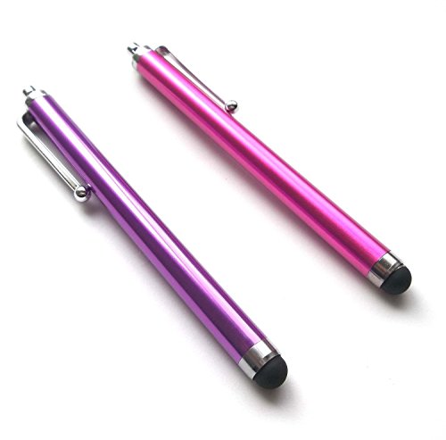 Bargains Depot 2 pcs (2 in 1 Bundle Combo Pack) Capacitive Stylus/styli Universal Touch Screen Pen for Tablet PC Computer : Samsung Galaxy Tab 10.1 Inch 16GB 32GB 64GB Tablet, Samsung Galaxy Tab 7 Inch 16GB Tablet, Samsung Galaxy Tab 7.0 - Purple/Pink