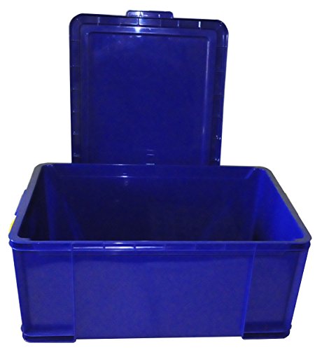 Boîte Really Useful Box 48l plastique bleu avec couvercle - 2