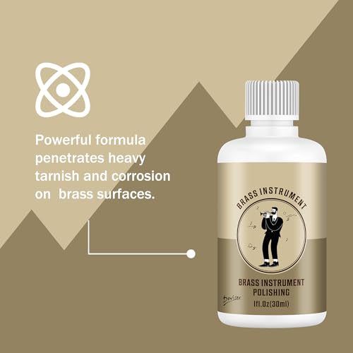 Complete Trumpet Care Kit - Includes Sliver Polishing,Valve Oil,2 Cleaning Cloths,Cork Grease,and Cleaning Brush - Thumbnail 4