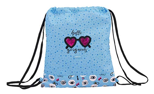 Moos 2018 Sac à Cordon, 40 cm, Bleu (Azul)