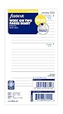 Englisch Filofax Terminplaner 2022, liniert, 1 Woche auf 2 Seiten.