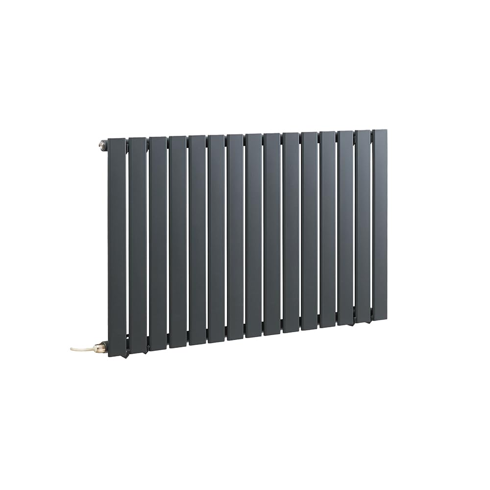 Milano Anthracite Alpha 800W Horizontal Single Flat Panel Wifi Electric Radiator - 635Mm X 980Mm Size 0.551155655