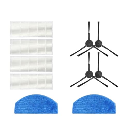 Roller Side Brush Filter Kit, Compatible with Honiture G20 Sweeping Robot Vacuum Cleaner Replacement Accessories Spare Parts(A)