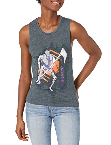 T-shirt femme Star Wars Visions S bleu denim ajusté qui ne déteint pas