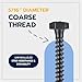 5/16 x 2 (50 Pack) Lag Screw Kit, 50 Screws and 50 Washers, Ceramic Black Ruspert Coating for Exterior Use, Meets ASTM A307 and ASME B18.2.1, Industrial/Commerical Grade by Makers Bolt