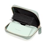 [アンコール] ミニ財布 お札が折れない 【収納のプロ監修】 レディース 財布 高見え 本革 コンパクト 女性 コインケース 磁気防止 ミニ クレカケース 小銭入れ カード入れ じゃばら 二つ折り財布 スキミング防止 プレゼント ギフト 人気 おしゃれ (グリーン×アイシーミント)