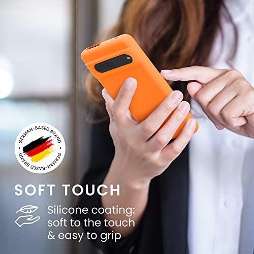 kwmobile Case Compatible with Google Pixel 7 Case - TPU Silicone Phone Cover with Soft Finish - Fruity Orange - Image 4
