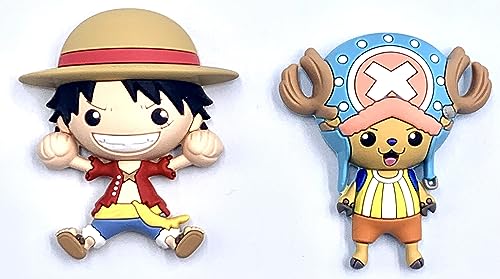 Set de imanes 3D One Piece Luffy y Chopper