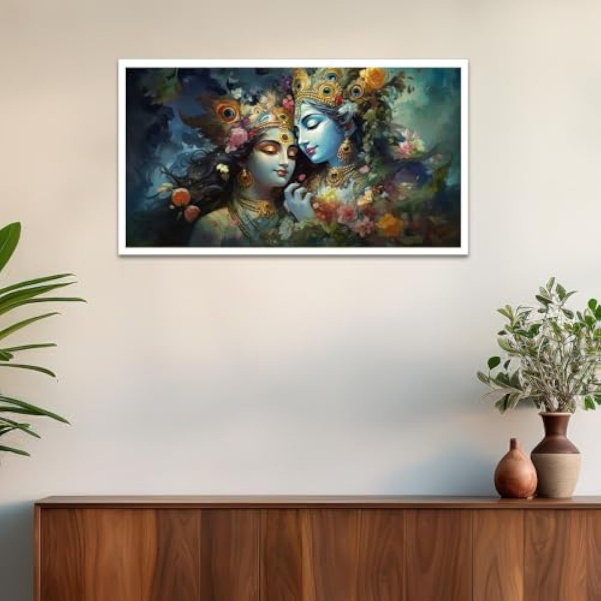 Beautiful Radha Krishna Canvas Art for Home Decor