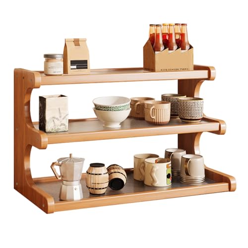Wynfelo 3-Tier Wooden Mug Holder Countertop, Coffee Cup Holder Mug