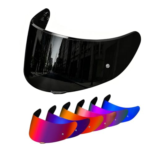 PSLER K1 Visor - Shatterproof Motorcycle Helmet Tinted Face Shield Impact-Resistant & UV400 Protective Visor for AGV K1 K1S K3SV K5 K5S Black (Daytime Use Only)