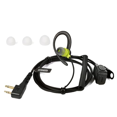 HYSHIKRA Casque de sécurité pour Talkie-walkie Compatible avec Les modèles Midland G7 Pro G8 G9 Pro M24 M24 Plus M48 M99 G6 XT G7 XTR (Vert, 1)