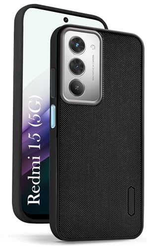 Image of Jkobi Rubberised Back Cover Case for Redmi 15 (Textured Grip Design | Micro-Fiber Cloth Inside | Slim and Light Weight | Soft Touch and Feel)