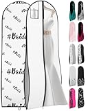 Women's Long Dress Bag - Breathable Wedding Gown Garment Bag -72x24