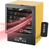 Dura Heat EWH5510 Electric Forced Air Heater with Remote Control 17,060 Btu, Yellow, Large