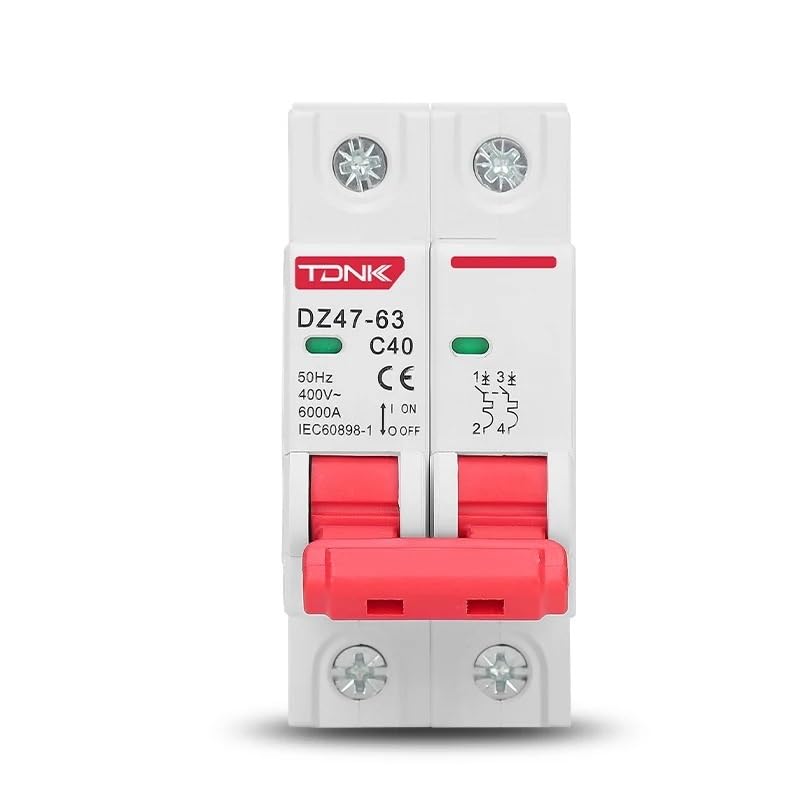 Disjoncteur DZ47 4P 3A type C pour rail DIN AC 400V