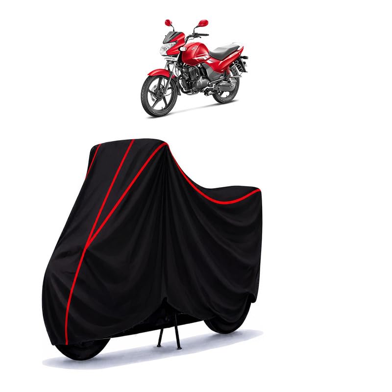 Image of Hero Achiever STD Water Resistant Bike Cover for All Motorcycles & Rain | Heavy Duty Taffeta Fabric | UV Protection, Dustproof, Scratchproof | All Weather Two Wheeler Body Cover with Elastic Bottom