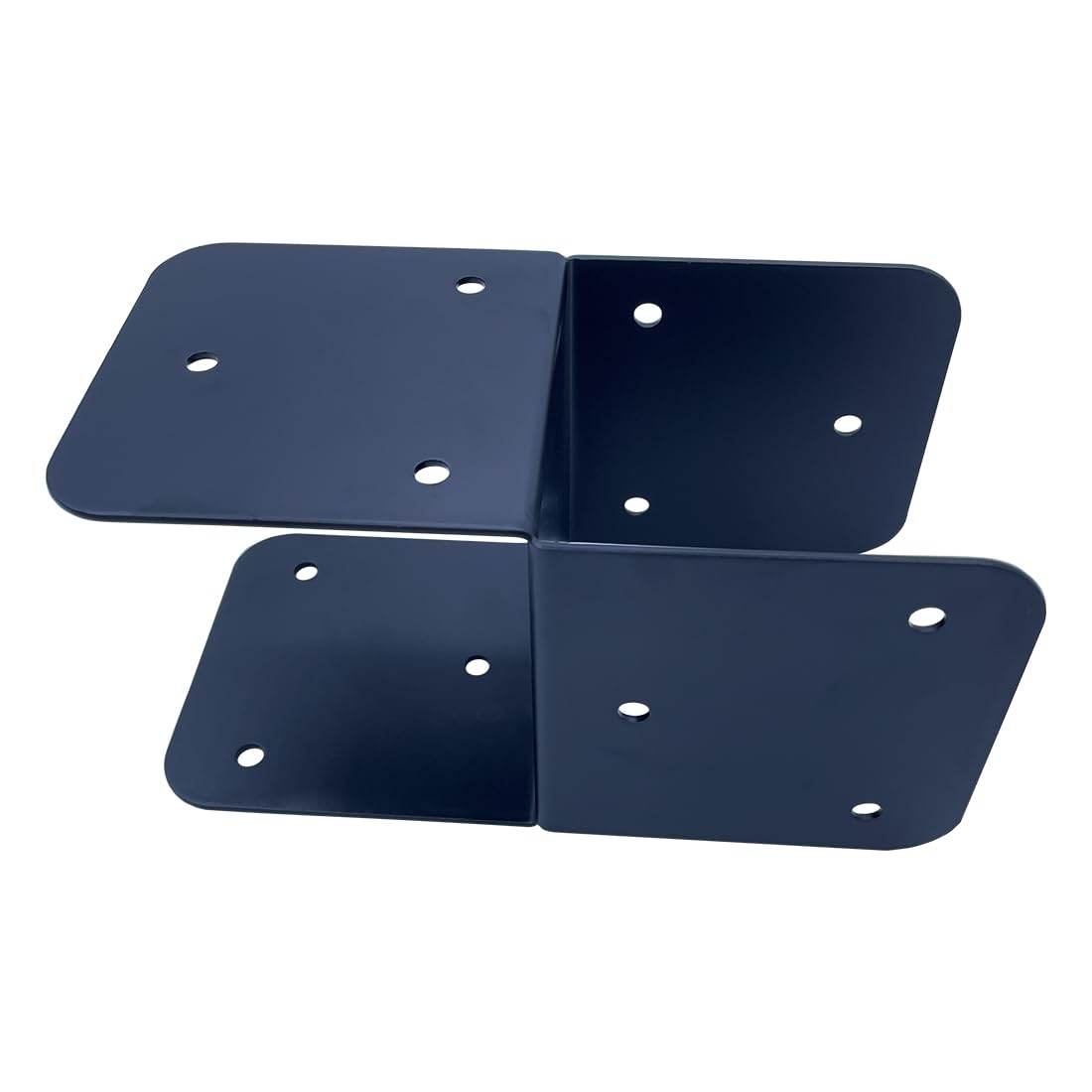 4 Soportes Galvanizados Ajustables Para Postes Elevados, 100-150 Mm, Soporte De Techo Resistente Para Construcción, Color Negro