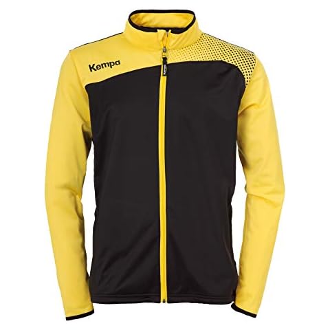 Kempa Emotion Classic Chaqueta De Chandal De Punto para Hombre en Negro/Amarillo Maiz Cover