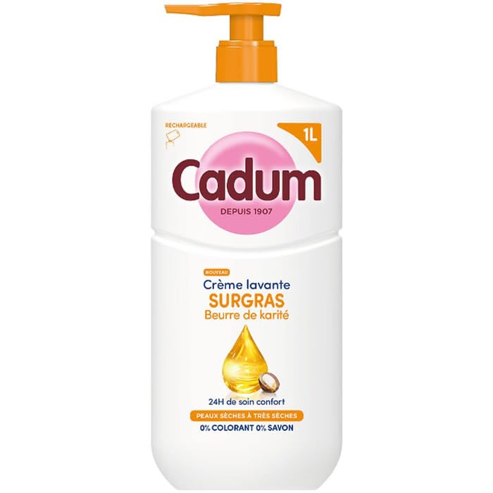 CADUM Surgras Crème douche au beurre de karité 1 L