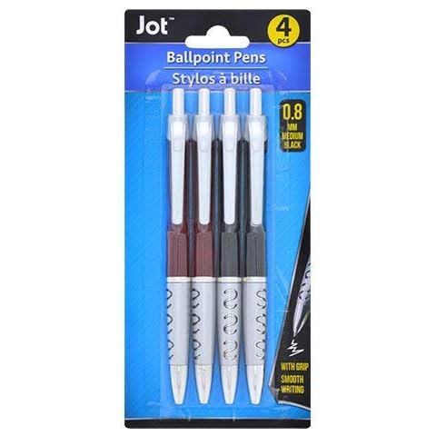 JOT Executive Comfort Grip Retractable Ballpoint Pens, 4-ct. Pack Cover
