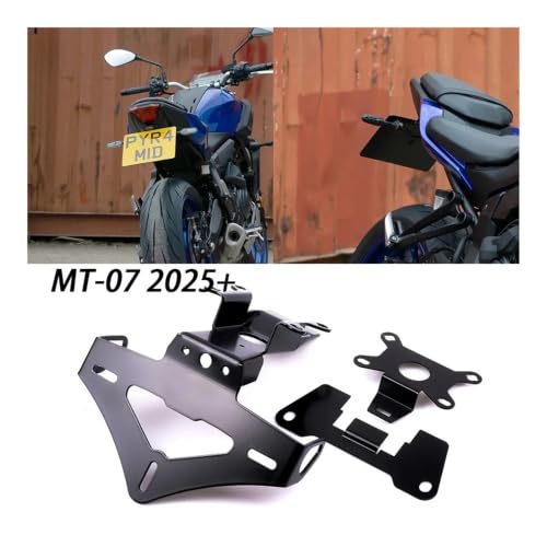 Support de plaque d'immatriculation MT07 en aluminium CNC - 2
