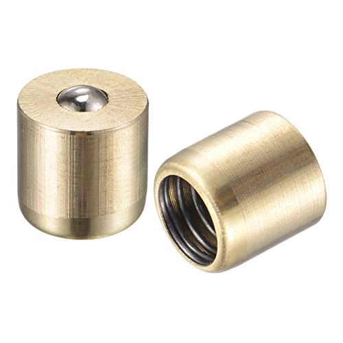 Sistema de lubricación uxcell con taza de aceite de grasa de latón 10x10mm y aceite de bola 10pcs